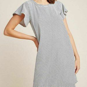 Anthropologie Flutter-Sleeved Tee Dress